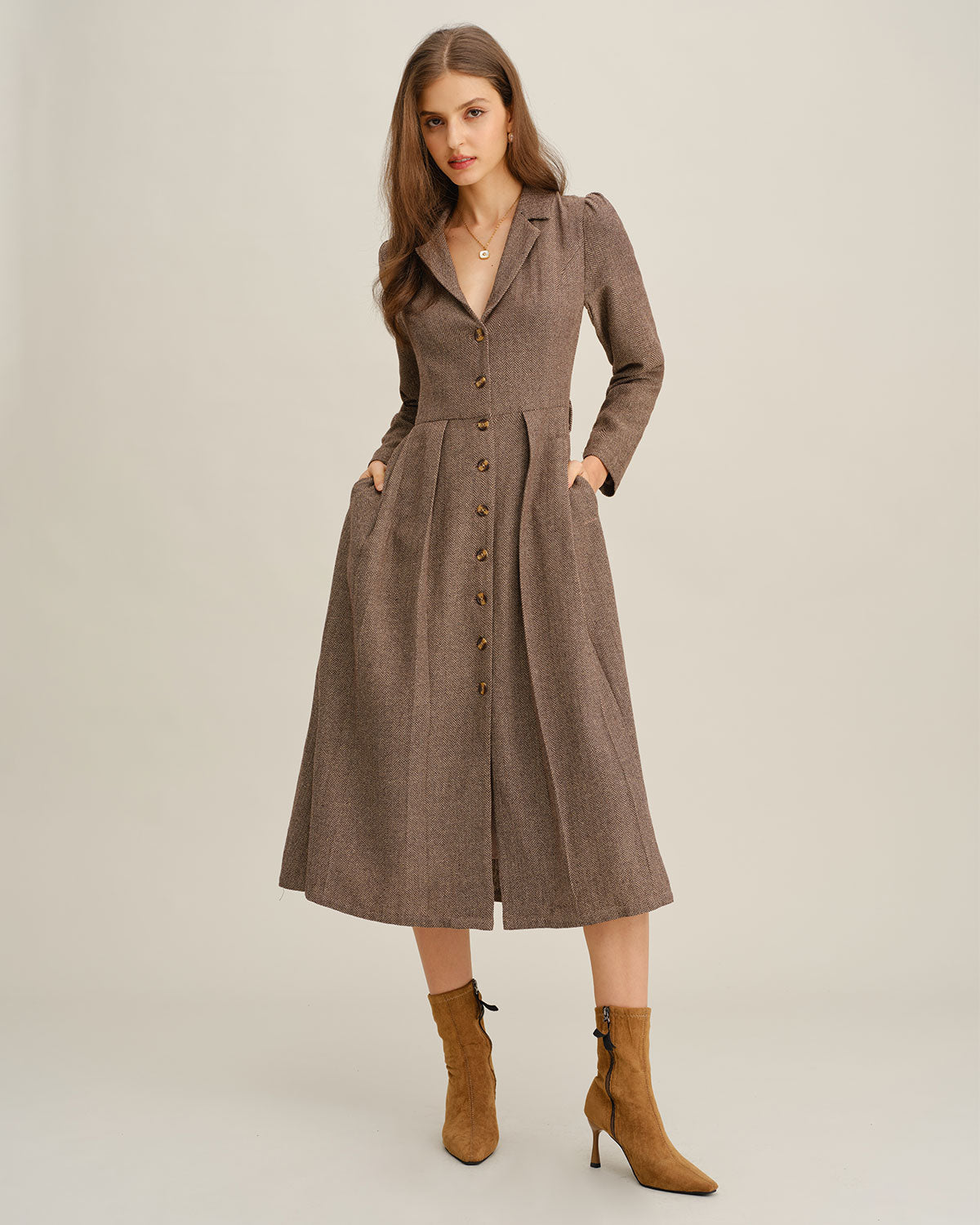light brown midi dress A-Line Pleated – Olivia & Rose Boutique Similar to brands like Color:Green pink Season:Ss24 9 Archetypes That Define