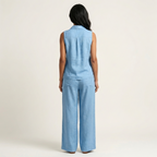 Twiila | Wrap-Top & Wide-Leg Set