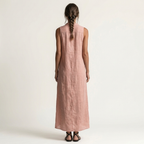 Mirabell | Hooded Button-Front Sleeveless Maxi Dress