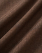 Brown Tie Button Mini Dress
